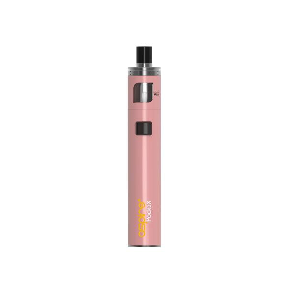 Aspire PockeX Kit - Color: Black - SilverbackCBD