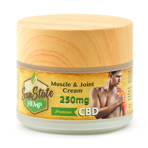 Sun State Hemp CBD Muscle & Joint Cream 250mg - SilverbackCBD