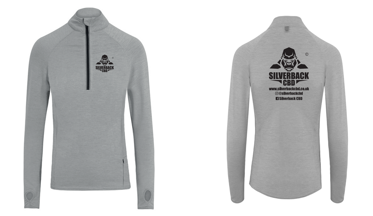 Silverback CBD Apparel Cool Flex 1/2 Zip Top