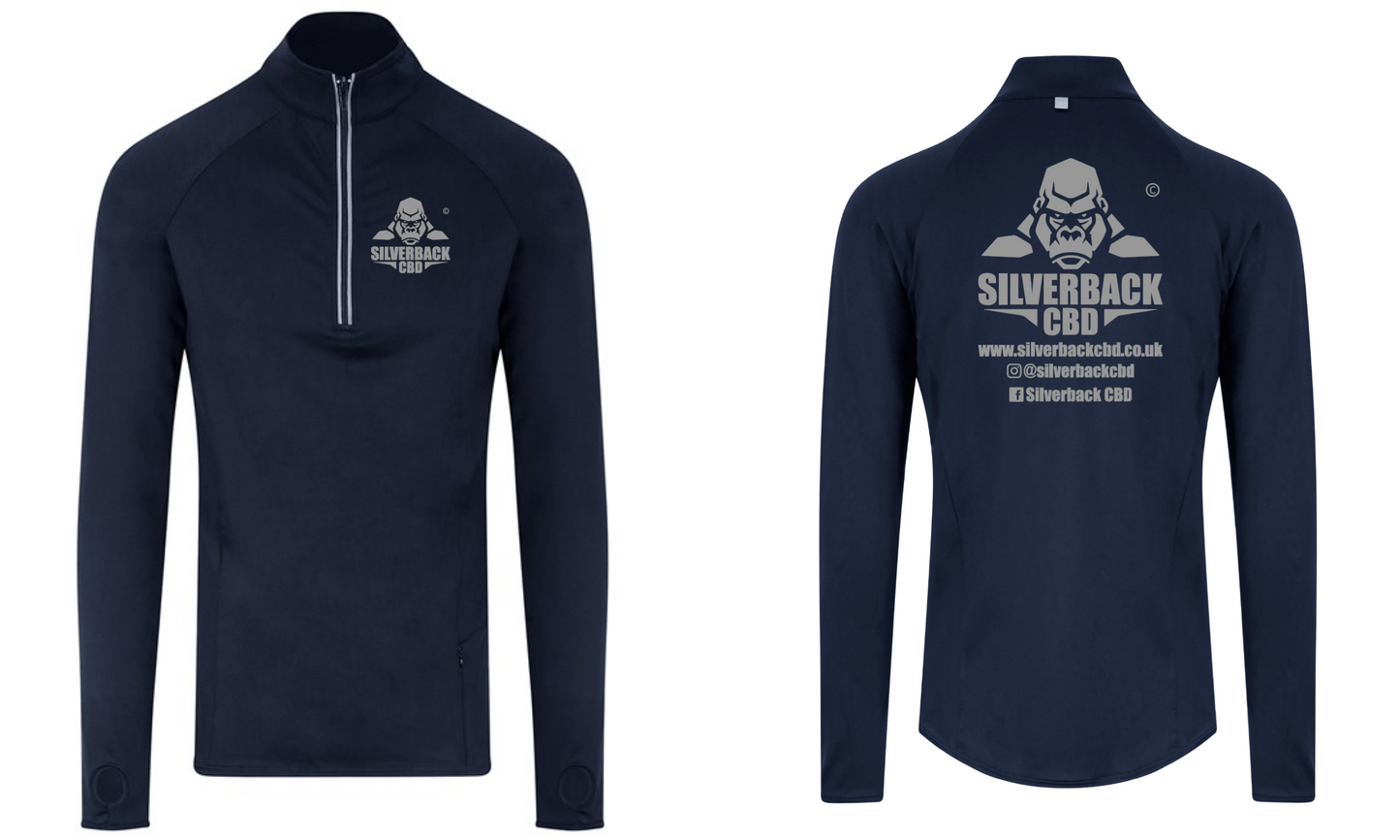 Silverback CBD Apparel Cool Flex 1/2 Zip Top