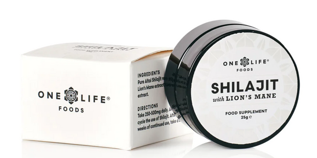 ONE LIFE - SHILAJIT + LION'S MANE – PURE ACTIVATED 25G